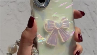 قاب گوشی پاپیون صدفی بدون بند آویز