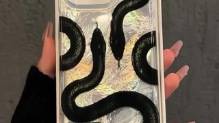 قاب گوشی آیفون مار سیاه black snake