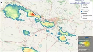 بررسی نقشه وبی فرونشست ایران،  تهیه شده : محمود حقیقی و دکتر مهدی معتق، Sentinel1، بهنام محمودیان