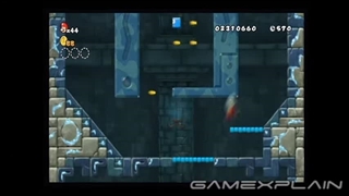 New Super Mario Bros. Wii Level 3 Castle 1 Star Coins