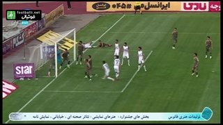 گل اول ذوب آهن به شمس آذر قزوین (پدرام قاضی پور) لیزر صورت
