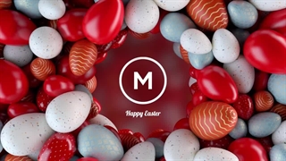 دانلود پروژه آماده پریمیر اوپنر لوگو موشن تخم مرغ رنگی Happy Easter Eggs Spring Logo Opener