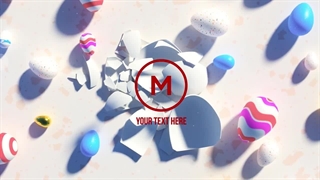 دانلود پروژه آماده پریمیر پرو نمایش لوگو تخم مرغ رنگی عید نوروز The Egg Easter Breaks And Logo Appears