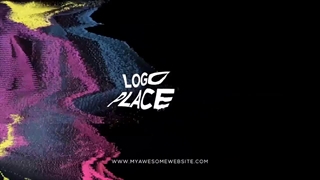 پروژه داوینچی ریزالو نمایش لوگو Glitch Distortion Logo Intro