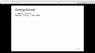 OReilly Encryption Training - 11 TLS - 04 Using OpenSSL