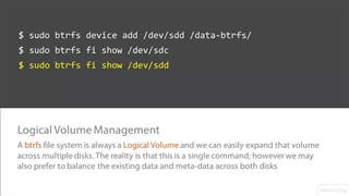 Linux Advanced File System Management (LPIC-2) - 05 Discovering btrfs -04-Creating Multidisk Volumes