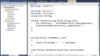 Pluralsight C Plus Plus Advanced Topics - 01_07. Demo Managing Member Variables