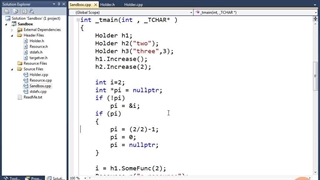 Pluralsight C Plus Plus Advanced Topics - 06_06. Demo nullptr