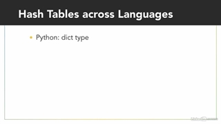 Data Structures - 42 Language support for hash tables