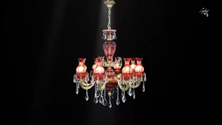 لوستر کلاسیک بلوری پارس لوستر فراهانی کد 7146