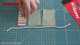 آموزش درست کردن بوکمارک پارچه‌ای مدل لیپتون