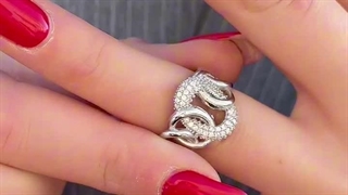 انگشتر نقره زنانه مدل کارتیر