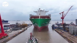 بزرگترین کشتی باری جهان در چین ساخته شد