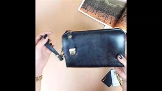 معرفی و آنباکس کیف پاسپورتی چرم طبیعی مدل D105 از برند چرم آتریس