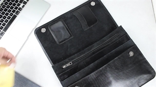 معرفی و آنباکس فولدر چرم طبیعی مدل F116 از برند چرم آتریس