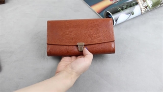 معرفی و آنباکس کیف پول زنانه چرم طبیعی مدل P102 از برند چرم آتریس
