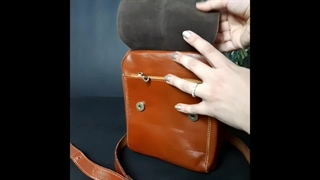 معرفی و آنباکس کیف دوشی چرم طبیعی مدل SB206 از برند چرم آتریس