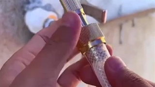 کارواش سرشلنگی برنجی دو تکه