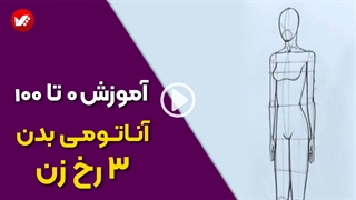 طراحی بدن زن به صورت سه رخ در طراحی لباس