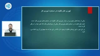 اقتصاد کلان - درس ۴۵ - تیوری های تفاوت دردستمزد نیروی کار