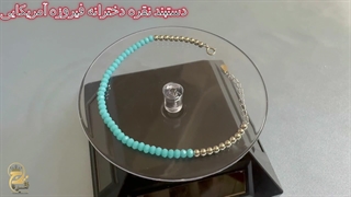 خرید و قیمت دستبند نقره دخترانه فیروزه آمریکایی