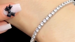 دستبند نقره زنانه تنیسی