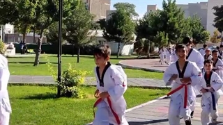 تمرینات هوازی باشگاه تکواندو جاوید( وبلاگ تکواندو استاد علی بهرامی )