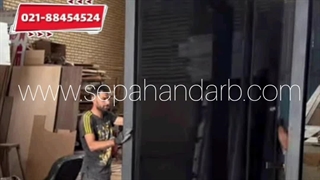 درب پیووت رویه شیشه ضد سرقت