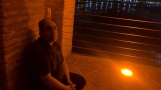 زاینده رود در شب