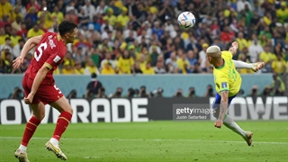 قیچی برگردان فوق‌العاده ریچارلیسون مقابل صربستان در جام جهانی ۲۰۲۲