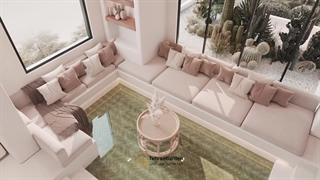 طراحی دکوراسیون داخلی ویلا به سبک بوهو | تهران گاردن