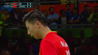 مسابقه کامل فینال المپیک ریو بین دو پینگ پنگ باز چینی مالونگ و ژنگ
