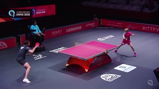 خلاصه مسابقه دیدنی و هیجانی تنیس روی میز هوگو کالدرانو و آن جائه هیون دوحه 2025