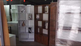 کتابخانه کمددار و تمام قفسه عرض80