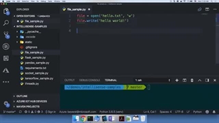 آموزش استفاده از IntelliCode برای پایتون در Visual Studio Code (انگلیسی)