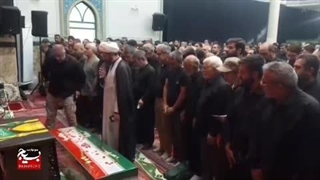 تشییع شهید عبدالله عرب صادق آبادی - تکواندوکار خوزستانی - تهاجم رژیم صهیونیستی