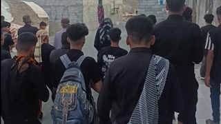 واحد زنی هیت عزاداری روستای دهیچ‌ در بشاگرد