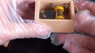 جعبه موزیکال هندلی نوستالژیک چوبی