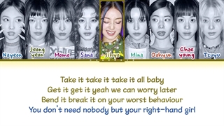 لیریک متن آهنگ Right Hand Girl از گروه توایس + Lyrics TWICE