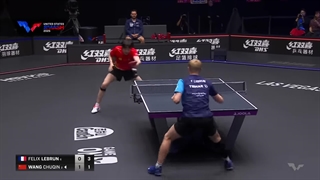 مسابقه نیمه نهایی تنیس روی میز آمریکا 2025 Felix Lebrun vs Wang Chuqin