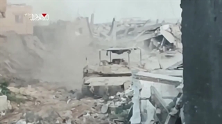 14040413: استهداف تجهیزات دشمن اسرائیلی در مدینة جبالیا