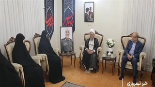 دیدار رئیس مجمع تشخیص مصلحت نظام با خانواده شهید سلامی