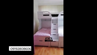 تخت دو طبقه ام دی اف سه تخت آسمان با 24 ماه ضمانت- تختیران