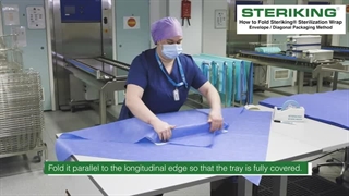 طریقه پک کردن با کاغذ کرپ بیمارستانی