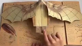 کتابی ۳ بعدی و بسیار جالب از اختراعاتِ لئوناردو داوینچی