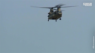 نمایی از هلیکوپتر CH-47 Chinook ساخت بوئینگ