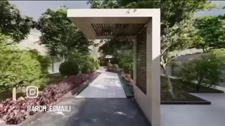 طراحی باغ ویلای مدرن در روستای زردنجان اصفهان