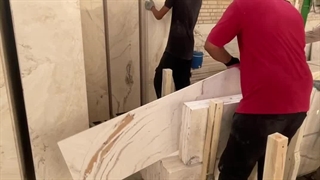 بارگیری تراورتن عباس آباد به مقصد کشور ارمنستان