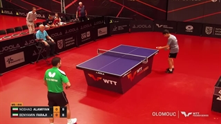 بنیامین فرجی در برابر نوشاد عالمیان | مرحله یک شانزدهم چک | 2025 Feeder Olomou