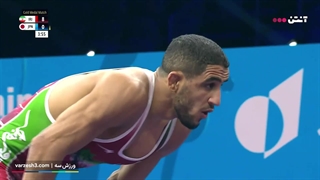 مسابقه فینال رحمان عموزاد در مسابقات جهانی زاگرب